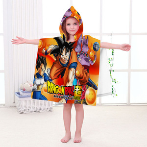 Toalla con capucha para niños con estampado personalizado de dibujos animados, toalla de playa de verano para niños, poncho con capucha, albornoz para <span class=keywords><strong>bebé</strong></span> <span class=keywords><strong>recién</strong></span> <span class=keywords><strong>nacido</strong></span>, manta - Product Image 2
