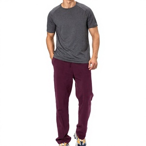 Pantalones Deportivos de Color Sólido para Hombre, Joggers de Algodón Grueso, Cintura Elástica Cómoda, Ropa Casual para Estar en Casa, Diseño Elegante - Product Image 6