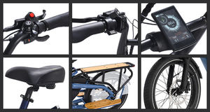 Bicicletta Elettrica Cargo OEM Long Tail 2025 48v 750w ad Alta Potenza e Grande Capacità di Carico - Product Image 4