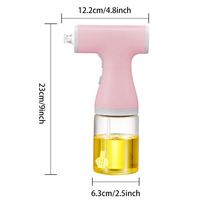 Dukungan disesuaikan peralatan dapur rumah tangga 200ml botol semprot kaca listrik dilengkapi dengan lampu penerang untuk minyak dengan cahaya