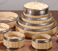 ESTICK Panier à vapeur chinois en bambou écologique pour la décoration, fournisseur d'art, vapeur en bambou, vente en gros
