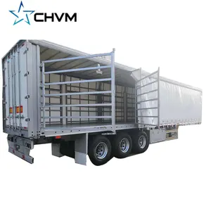 Customized 40ft Curtainsider Tautliner Superstructure Curtain Side Semi Trailer