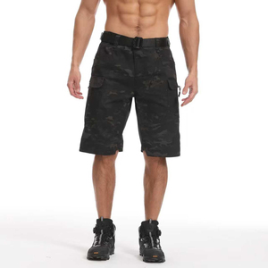 SFB IX7 ESDY Men Outdoor Camouflage Tactical Pants Elastic Multi-Bag Quick-Drying Waterproof Training Five-Point Shorts <b>Hiking</b> - Product Image 1