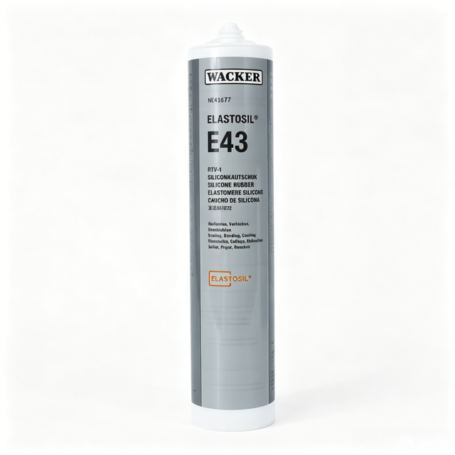 WACKER E43 Acetoxy Cure Self Leveling RTV Silicone Rubber for Electronic Potting and Encapsulation 310ml