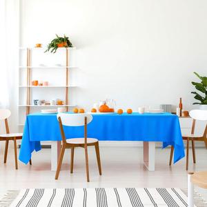 Blue Plastic Tablecloth | Plastic <strong>Table</strong> Cover | <strong>Disposable</strong> Tablecloths 54" X 108" <strong>Table</strong> <strong>Cloth</strong> - Product Image 2