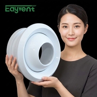 Diffuseur de ventilation circulaire moderne en plastique ABS, grille de sortie d'air 75mm-630mm pour système CVC et entrepôt
