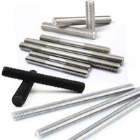 Custom Metal Stud Titanium Stainless Steel Aluminum Rod Screw Knurled Rod 304 Full Acme Threaded Rod M6x0.75 1m 3m