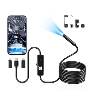 กล้องส่องตรวจสอบแบบ HD พร้อมไฟ LED ปรับได้ 8 ดวง ความยาว 5 เมตร แบบกึ่งแข็ง ทนทานต่อการใช้งาน กันน้ำได้ - Product Image 3