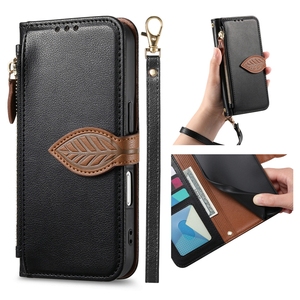 Étui à rabat portefeuille style feuille pour téléphone avec corde pour <span class=keywords><strong>Google</strong></span> Pixel 9A/9 Pro/10A/10 Pro XL - Product Image 2