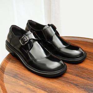 Nuevos Botines Chelsea de Cuero Formales de Lujo con Cordones y Zapatos Derby con Aumento de Altura, Zapatos de Vestir Clásicos Hechos a Mano para Hombre - Product Image 1