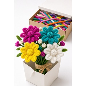 Kit de Bouquet de Fleurs Artisanales : Ensemble Créatif de Matériel pour Arrangements Floraux, Idéal pour Décoration de Mariage, Cadeaux d'Anniversaire et Projets d'Artisanat - Product Image 2