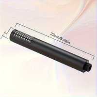 Ensemble simple buse cylindrique manuelle pommeau de douche à pression à main finition chromée accessoires de robinet de salle de bain modernes