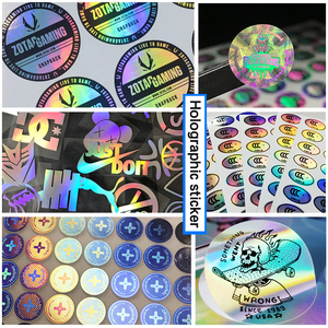 Etiqueta Adhesiva Personalizada con Arcoíris, Holográfica, Impermeable, Anti-Falsificación, Etiqueta de Vinilo 3D con Holograma Láser - Product Image 2