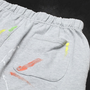 Custom Summer French Terry Shorts Heavyweight 100% Cotton Screen Printing Streetwear Vintage Sun Faded Acid Wash Shorts for Men - Product Image 4