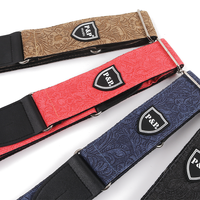 Sangle de guitare réglable élargissement épaississement Denim coton ceintures de guitare pour guitare électrique basse sangle universelle