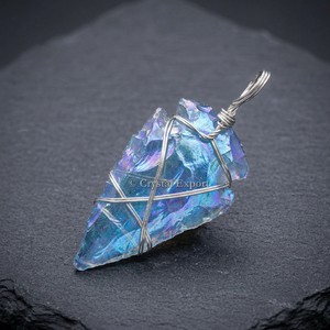 Agate Aura Healing Tibetan <b>Silver</b> <b>Wire</b> Wrap Pendants-Classic Style Unisex Anniversary Jewelry - Product Image 3