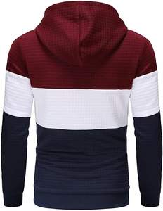 Logo personnalisé, sweat-shirt à capuche pour homme, tissu jersey, 100% polyester, teint en pièce, séchage rapide, design doublé, décontracté, ample, hiver - Product Image 2