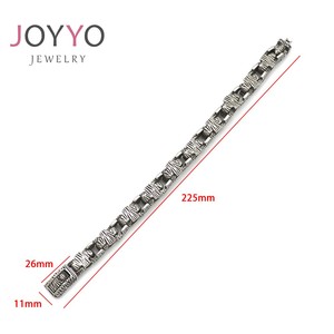 Bracelet pour hommes, bijou Vintage, accessoires de bijouterie, chaîne épaisse, en acier inoxydable, Style Punk, Cool, offre spéciale, 2022 - Product Image 4