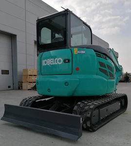 Excavatrice japonaise Kobelco SK55 d'occasion de haute qualité, modèle 2022, 5,5 tonnes, faible nombre d'heures, moteur, boîte de vitesses, pompe PLC, roulement, pour vidéo de rapport - Product Image 5