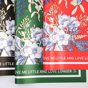 2025 nouveauté papier d'emballage de fleurs étanche avec motif de mode fleuriste fournitures papier d'emballage pour Bouquet frais - Product Image 2