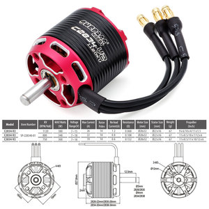 Surpasshobby c2834 V2 outrunner động cơ không chổi than 30A ESC 32 bit 5.5V 4A Bec cho máy bay cánh cố định máy bay FPV đua Drone - Product Image 4