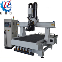UBO 4 axes cnc pcb routeur machine 1325 Atc Cnc routeur 1530 3d sculpture sur bois découpeuse avec changeur d'outils linéaire