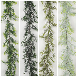 Planta Artificial de 170 cm, <span class=keywords><strong>Guirnalda</strong></span> de Romero Artificial, Decoración de Pared, Arco, Escalera, Vestíbulo de Hotel - Product Image 6