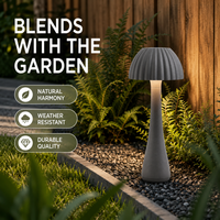 Lampe de jardin CE RoHS Straw Hat 110lm/W avec boîtier en aluminium, design optique grand angle Straw Hat pour mariages et fêtes en extérieur