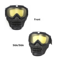 Lunettes de cyclisme Shenmoren SMR-HB-006 personnalisables, vintage, unisexes, Halloween, motif crâne, monture intégrale légère en PC, verres en plastique