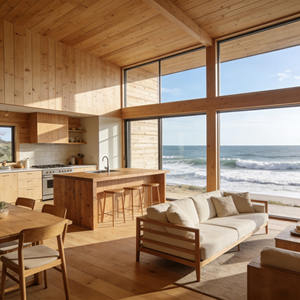 Villa Prefabricada <span class=keywords><strong>de</strong></span> <span class=keywords><strong>Madera</strong></span> <span class=keywords><strong>de</strong></span> Lujo en la Playa <span class=keywords><strong>con</strong></span> <span class=keywords><strong>Piscina</strong></span> Privada y Espacios Abiertos - Product Image 3