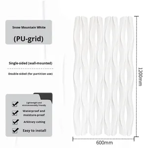 Neuf-grille vague motif PU pierre artificielle fond mur <span class=keywords><strong>cloison</strong></span> écran Design moderne Style à la mode <span class=keywords><strong>brique</strong></span> creuse <span class=keywords><strong>pour</strong></span> Villas - Product Image 6