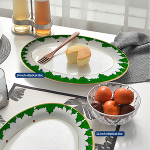 Juego de <span class=keywords><strong>Vajilla</strong></span> Desechable Personalizable de Porcelana Fina al por Mayor con Diseños de Papá Noel, Kit de Cuchara/Tenedor/Cuchillo/Palillos para Hoteles, MOQ Bajo - Product Image 3