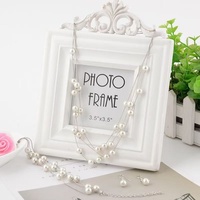 Ensemble de bijoux de mariée pour femmes, 3 pièces, collier, boucles d'oreilles et bracelet en perles de verre, blanc, multicouche, empilé, pour mariage et fête