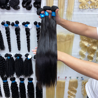 Grossiste Brésilien de Bundles de Cheveux Naturels Lisses de 12 Pouces, Double Drawn Remy Lace Front, pour Femmes Noires
