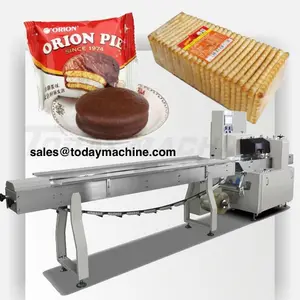 Onayı yatay çubuk bisküvi paketi kruvasan ve hamur işleri paketleme makinesi