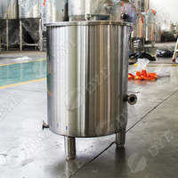 Réservoir de stockage DYE SS304 200L avec couvercle, économique, garantie 2 ans, équipement de fermentation de bière