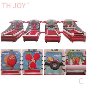 Envío Rápido por Aire a Domicilio, <span class=keywords><strong>Juegos</strong></span> Deportivos Inflables <span class=keywords><strong>Interactivos</strong></span> 4 en 1, Aro de Baloncesto, Fútbol, Dardos, Juego de Lanzamiento de Anillos - Product Image 4