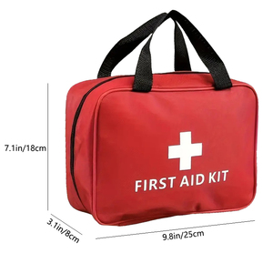 थोक आउटडोर यात्रा कैनवास जिपर पोर्टेबल पहली सहायता मामले आपातकालीन उत्तरजीविता किट बैग - Product Image 3