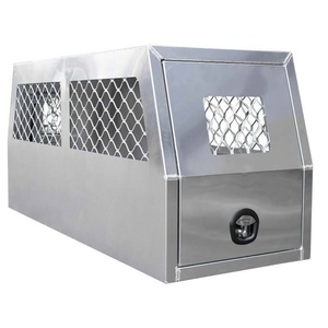 Herui 5052 Aluminium Dog Boxes HR-700-Canopy with <b>Raw</b>/Powder Coated Finish 700*1770*850mm Size for Utes Truck Accessories - Product Image 3