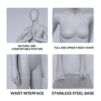 Maniquí de Yoga de Fibra de Vidrio de Alta Calidad con Textura, en Pose Sentada con Brazos Extendidos Laterales para Exhibición de Joyería