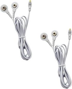 Cavi Elettrodi Schermati di Ricambio da 2,35mm con Connettore Standard a Scatto da 3,5mm per Unità di Massaggio TENS EMS - Product Image 1