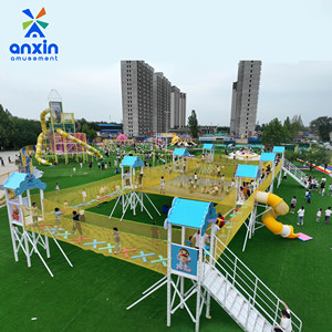 Structures de jeux commerciales personnalisées non motorisées, toboggan en plastique pour parc à thème, équipements d'escalade, <span class=keywords><strong>zone</strong></span> de jeux pour enfants - Product Image 2