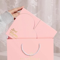 Caja de Regalo Moderna y Ecológica para el Día de San Valentín, Hecha a Mano, con Cierre Magnético, Empaque de Cartón Rígido para Velas y Amor