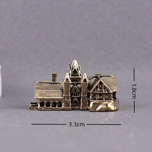 Miniaturas de Casas Pequeñas de Latón, Figuras de Castillo, Arquitectura, Micropaisaje, Manualidades de Escritorio, Adornos, Accesorios de Decoración para el Hogar - Product Image 2