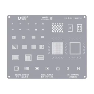 Layar LCD Display IC perlindungan BGA Reballing stensil untuk iPhone 11 12 Pro 13 Pro Max Flex Chip layar perlindungan baja