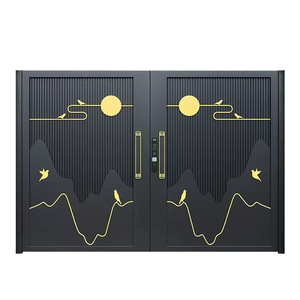 <span class=keywords><strong>Portail</strong></span> <span class=keywords><strong>battant</strong></span> en alliage d'aluminium pour maisons individuelles rurales, entrée de cour, grand jardin, patio extérieur, villa, double ou simple <span class=keywords><strong>battant</strong></span> - Product Image 5