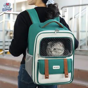 लक्जरी पालतू कैरियर केनेल पोर्टेबल डॉग कैरियर बैकपैक डॉग बैकपैक बैग पालतू जानवरों के लिए बैग परिवहन बिल्ली पालतू परिवहन बैग