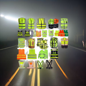 سترة أمان عاكسة لدوريات المرور والصرف الصحي البيئي مصنوعة من البوليستر مع شعار - Product Image 3