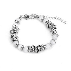 Hot Selling Popular Design Handmade <b>Beaded</b> <b>Bracelet</b> Titanium Steel Light Luxury Unisex's <b>Bracelets</b> Fashion Jewelry Wholesale - Product Image 6