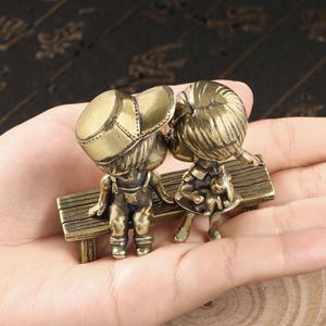 Prune verte et cheval en bambou Ornement en laiton Tanabata Saint Valentin Confessions Couple Couple Décorations de chambre à coucher - Product Image 2